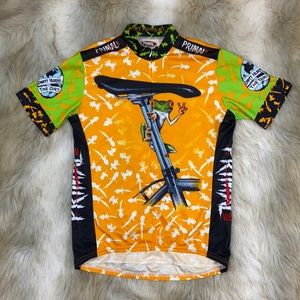 Primal Wear Cycling Peace Frog Top, Large